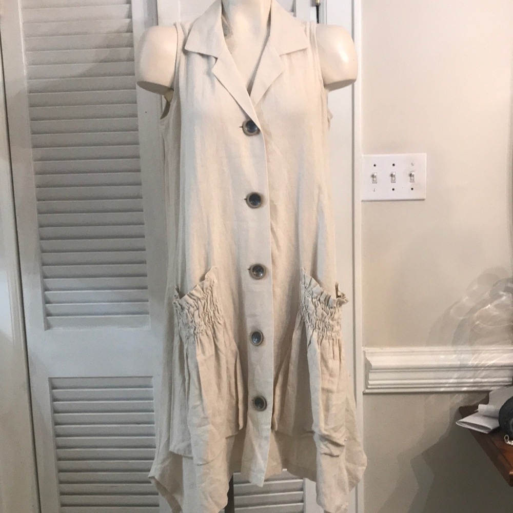 For Cynthia Linen Dress